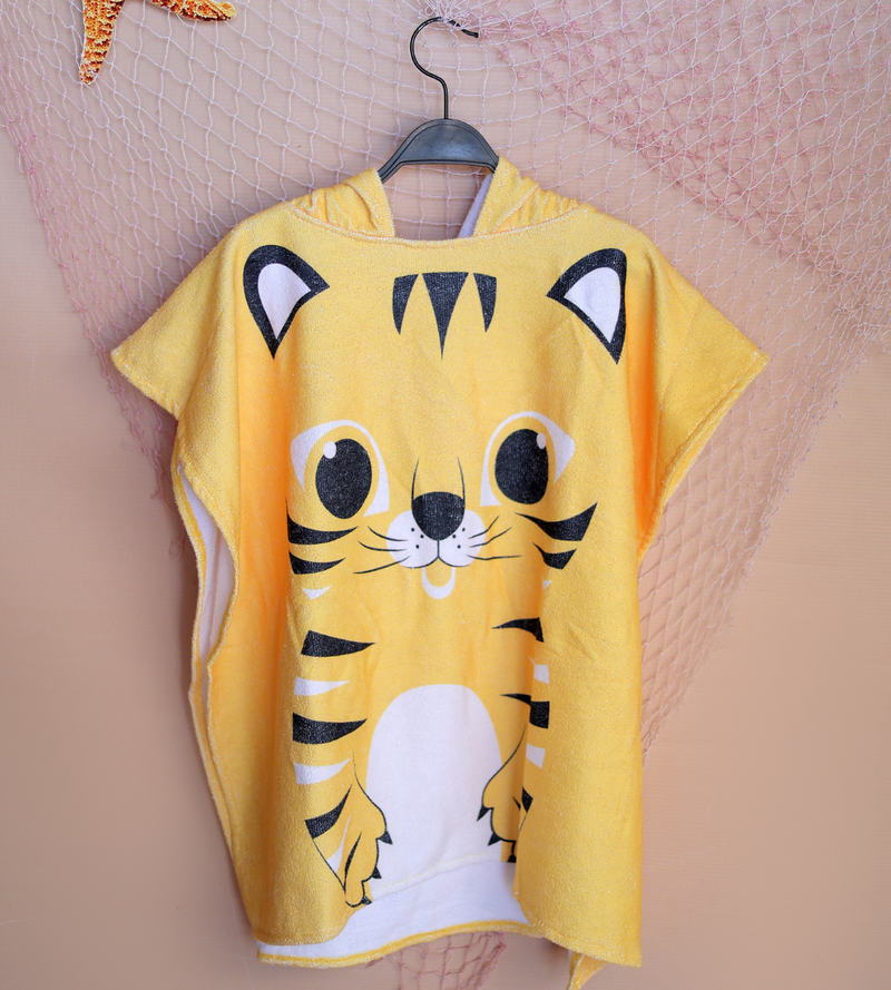 Yellow Cat Beach Poncho