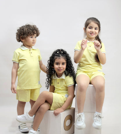 Sunny Polo Set – Yellow