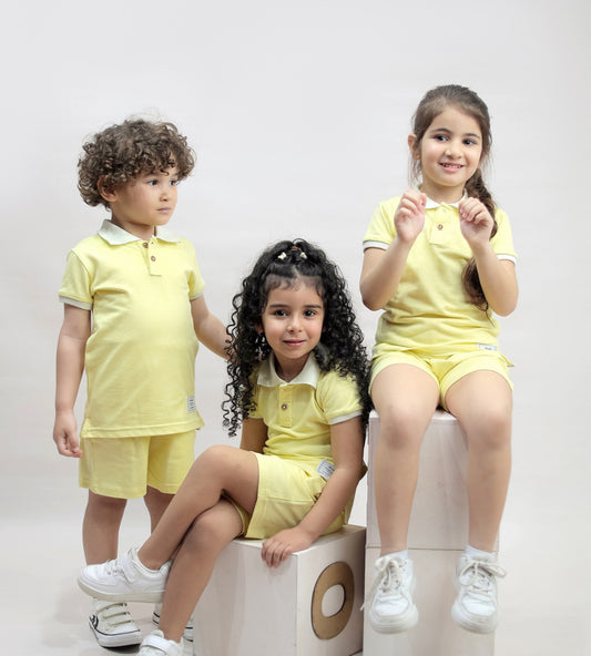 Sunny Polo Set – Yellow