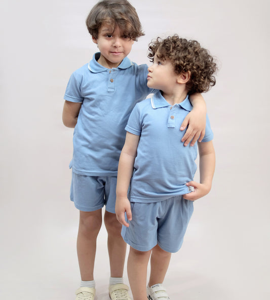 Ocean Polo Set – Blue