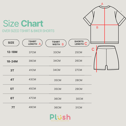 2-Piece pocket oversized shirt  and bike shorts set