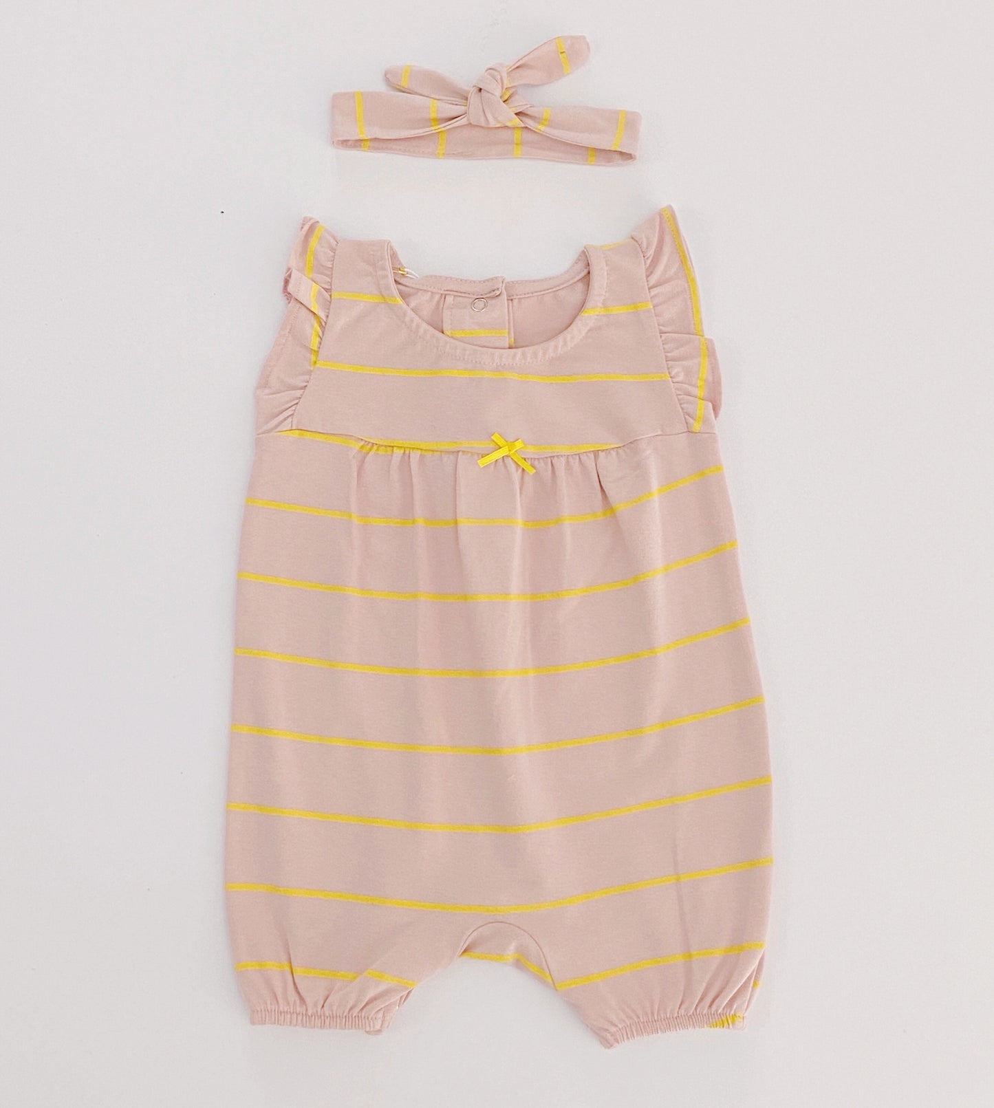 Stripped Cotton Romper