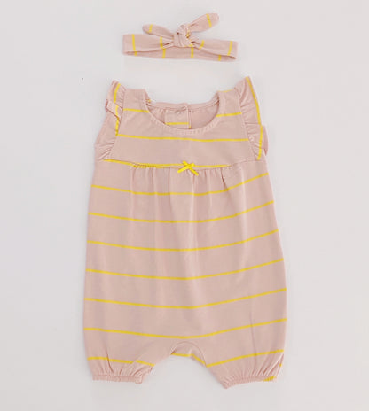 Stripped Cotton Romper